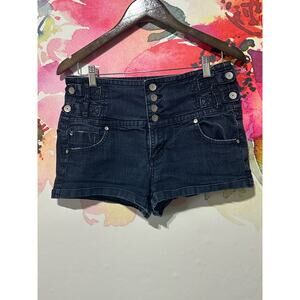 Almost Famous Jean Shorts - Size 13 - Color Dark Blue